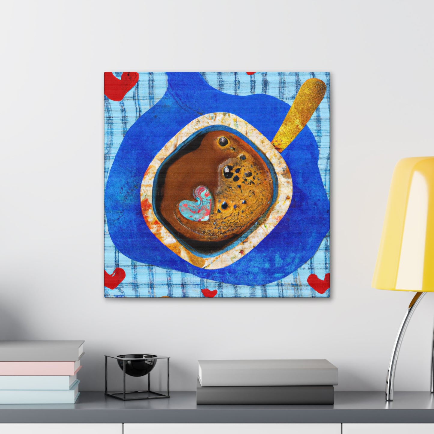 "Coffee Cup Cachet" - Canvas