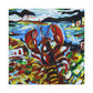 Lobster's Expressionistic Form - Canvas