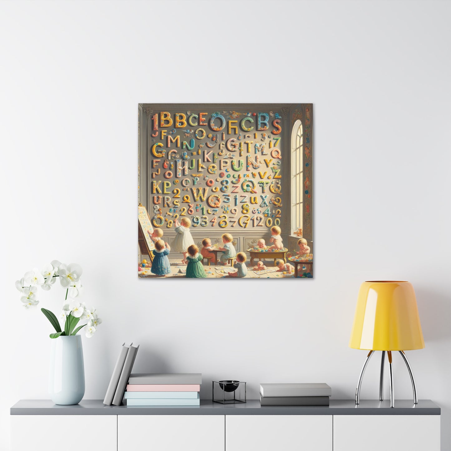 Whimsical Linguistic Kaleidoscope - Canvas