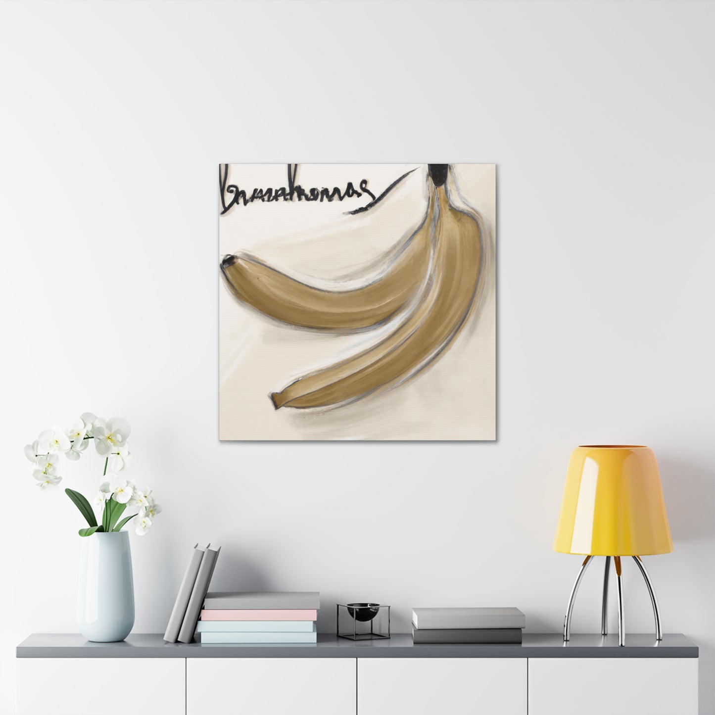 Bananas in Basket - Canvas