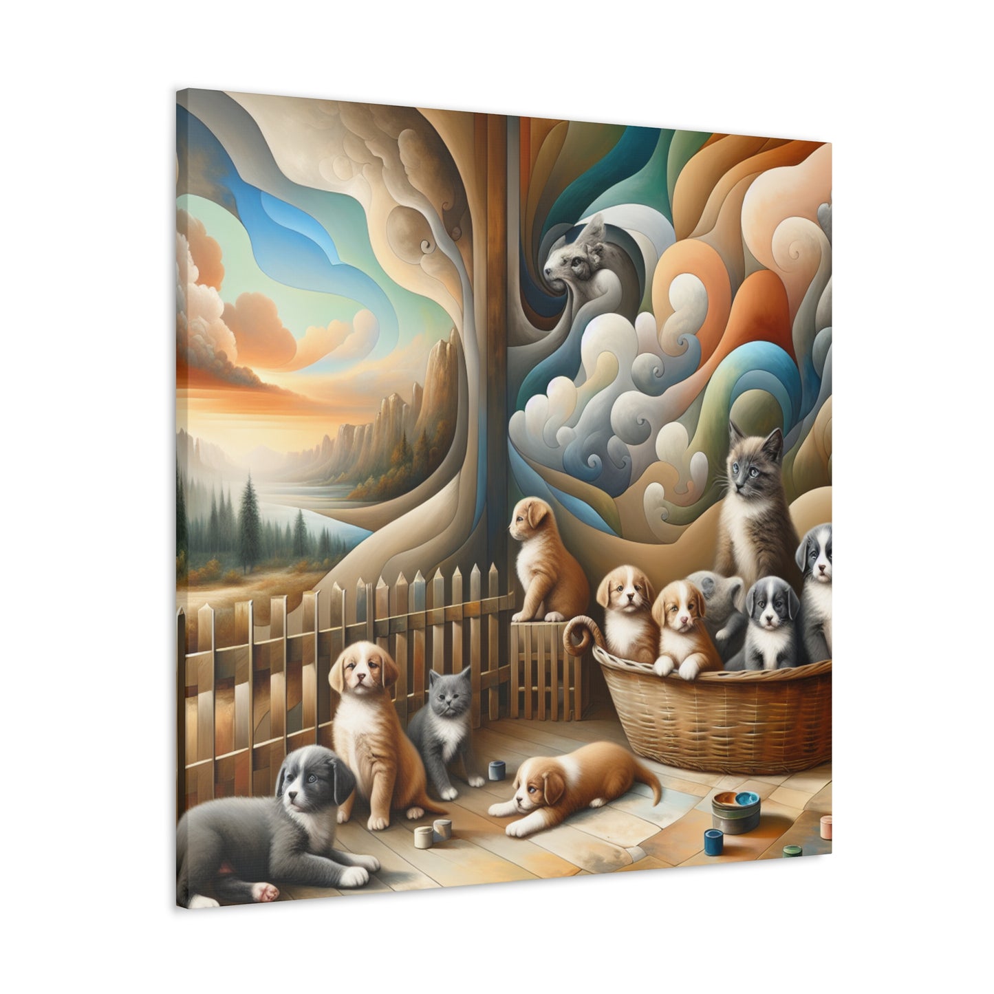 Whimsical Dreamscape Serenade - Canvas