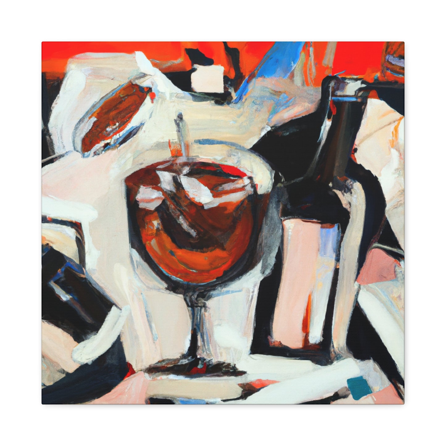 "Wine and Cocktails Party" - Canvas