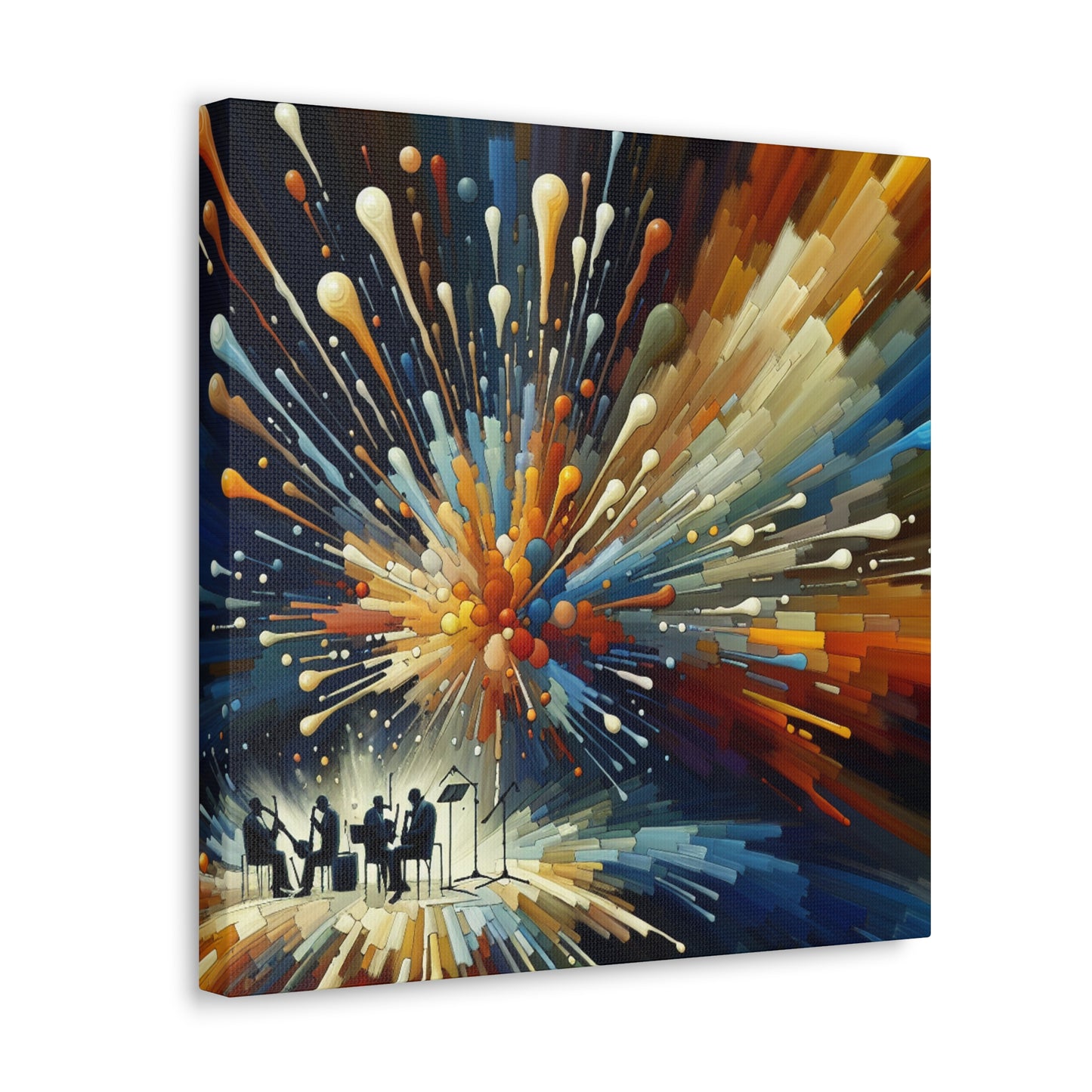 Rhythmic Night Reverie - Canvas