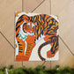 Bengal Tiger Unleashed. - Canvas