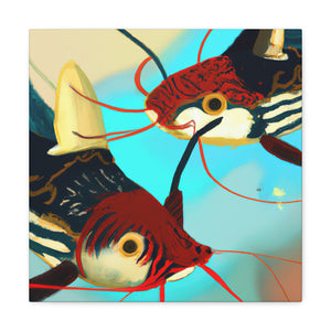 Catfish in Art Deco - Canvas