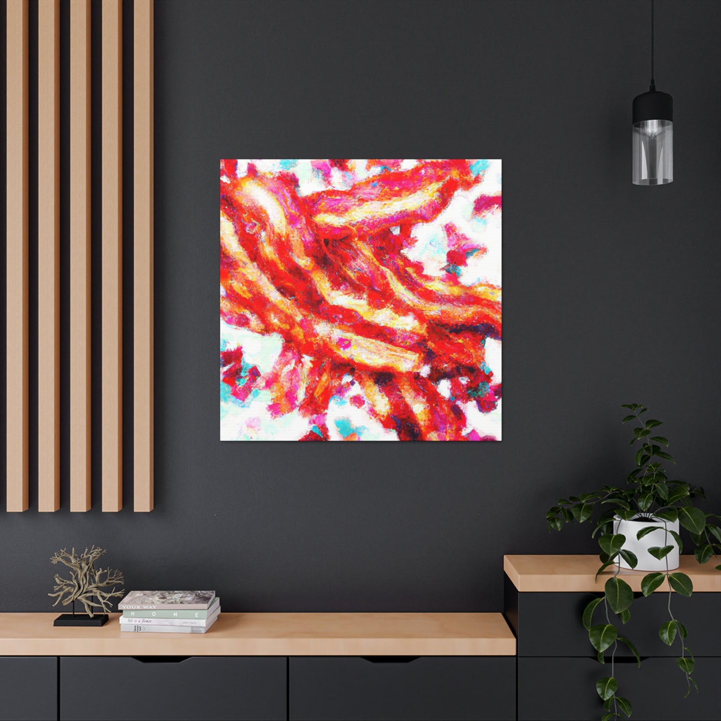 Bacon Pointillism Splendor - Canvas