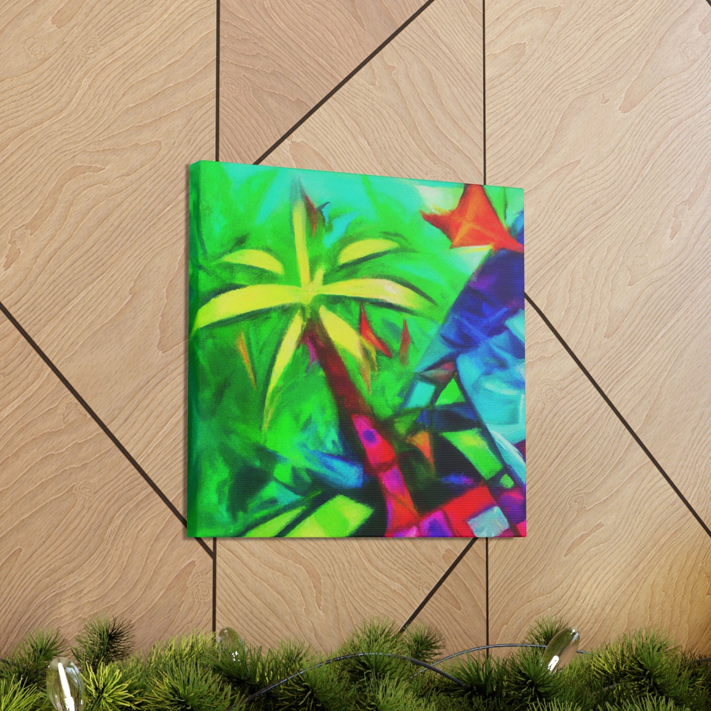 Palm Tree in Bloom - Canvas