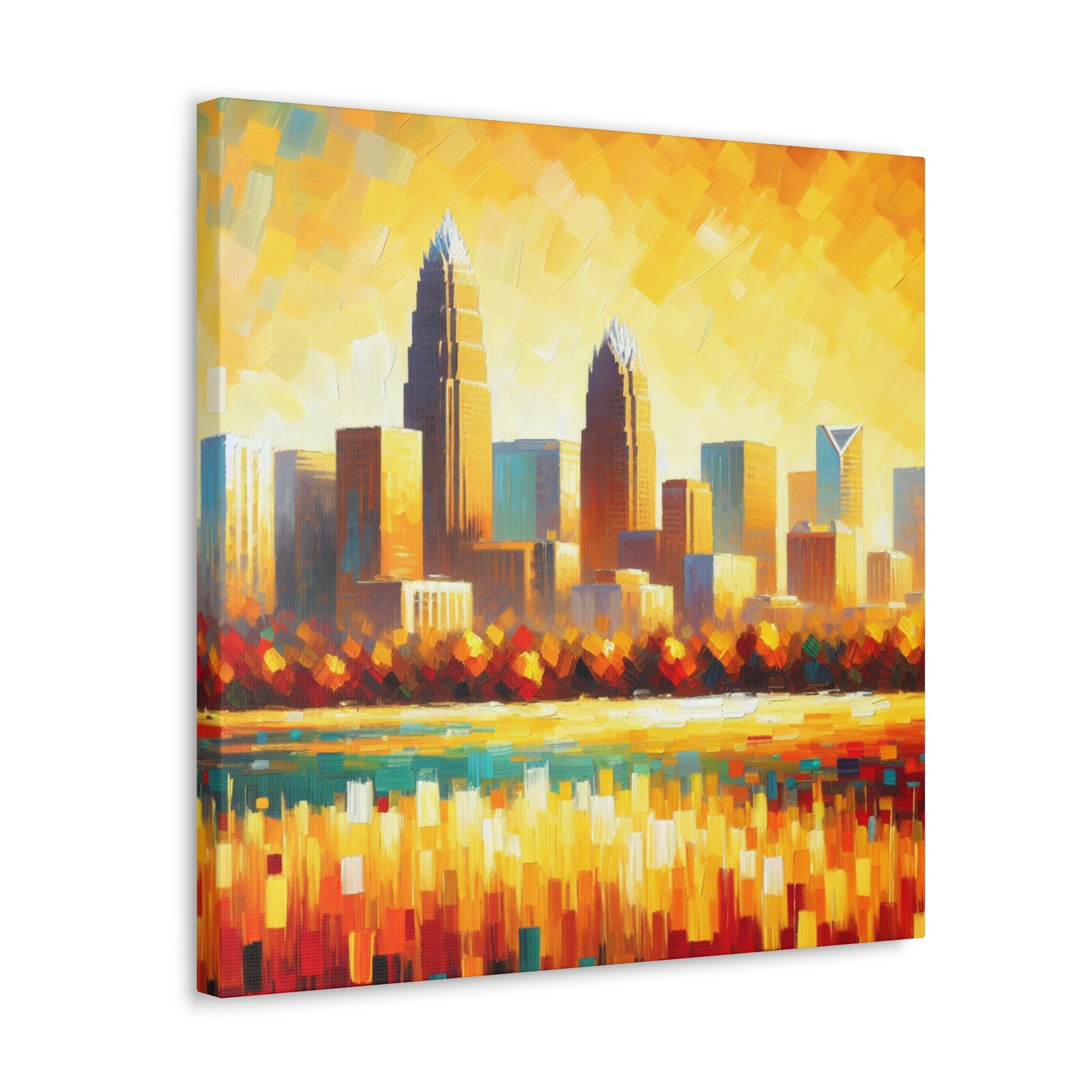 "Vibrant Carolina Hearth" - Canvas