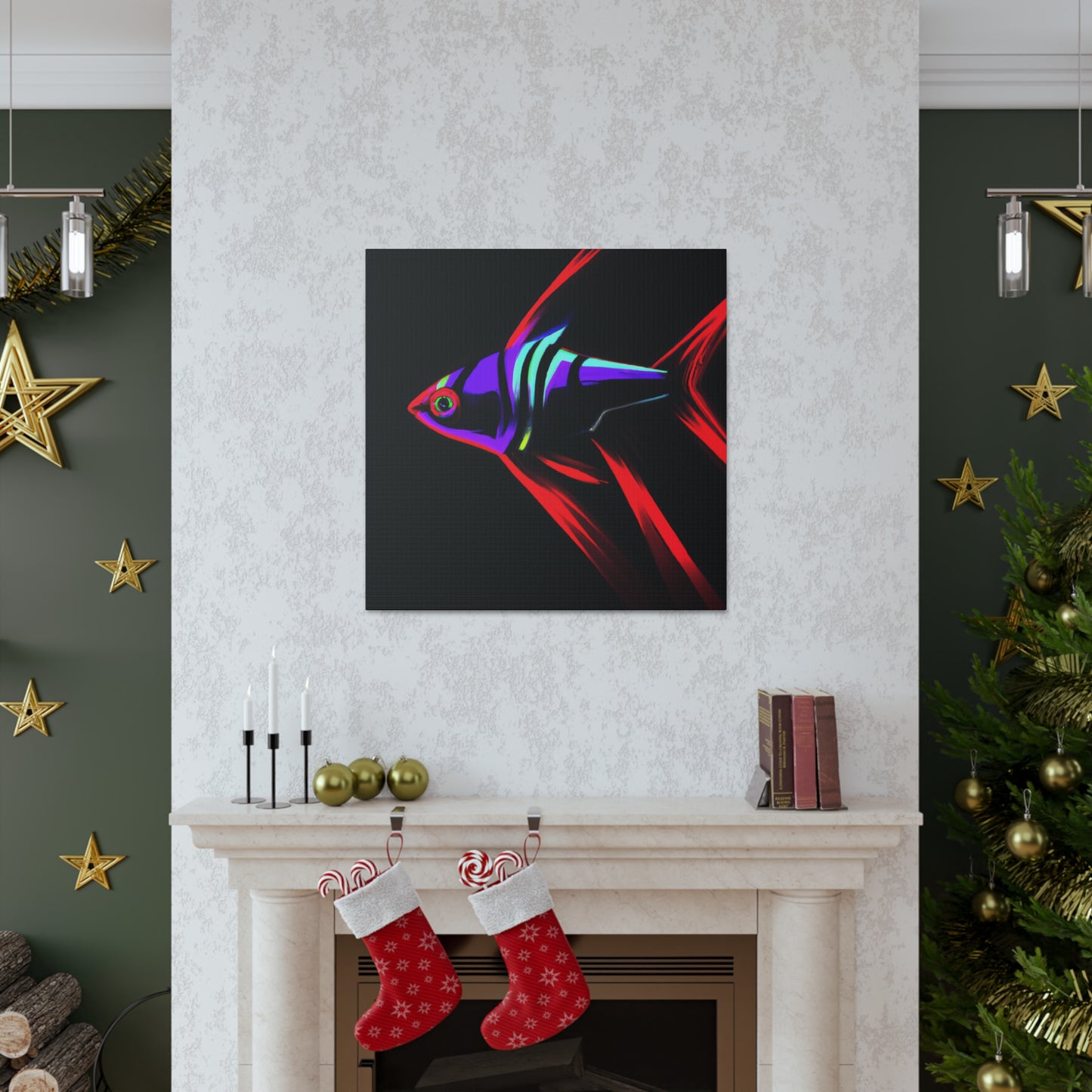 "Neon Tetra Singing Songs" - Canvas