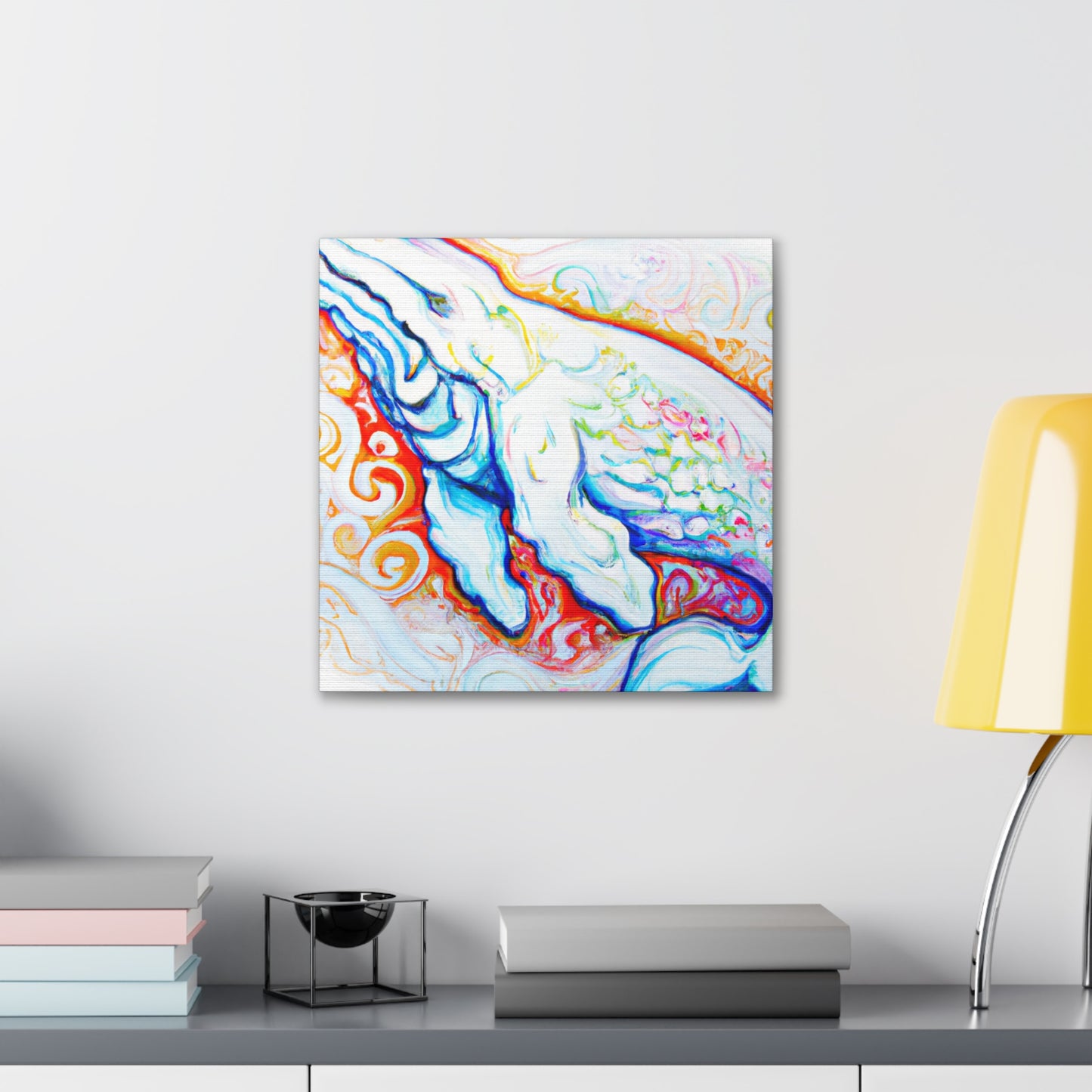 Beluga Whale Nebula Dream - Canvas