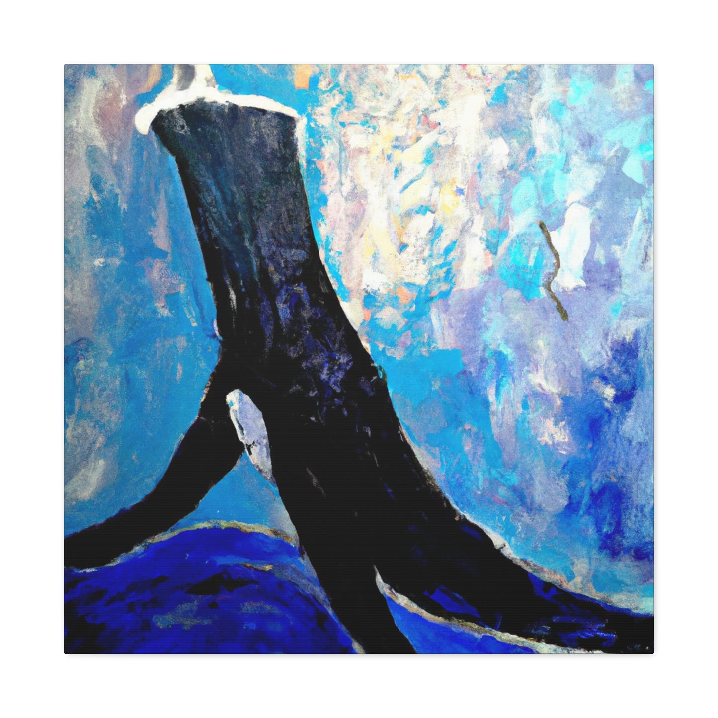 Whale in Turbulence - Canvas