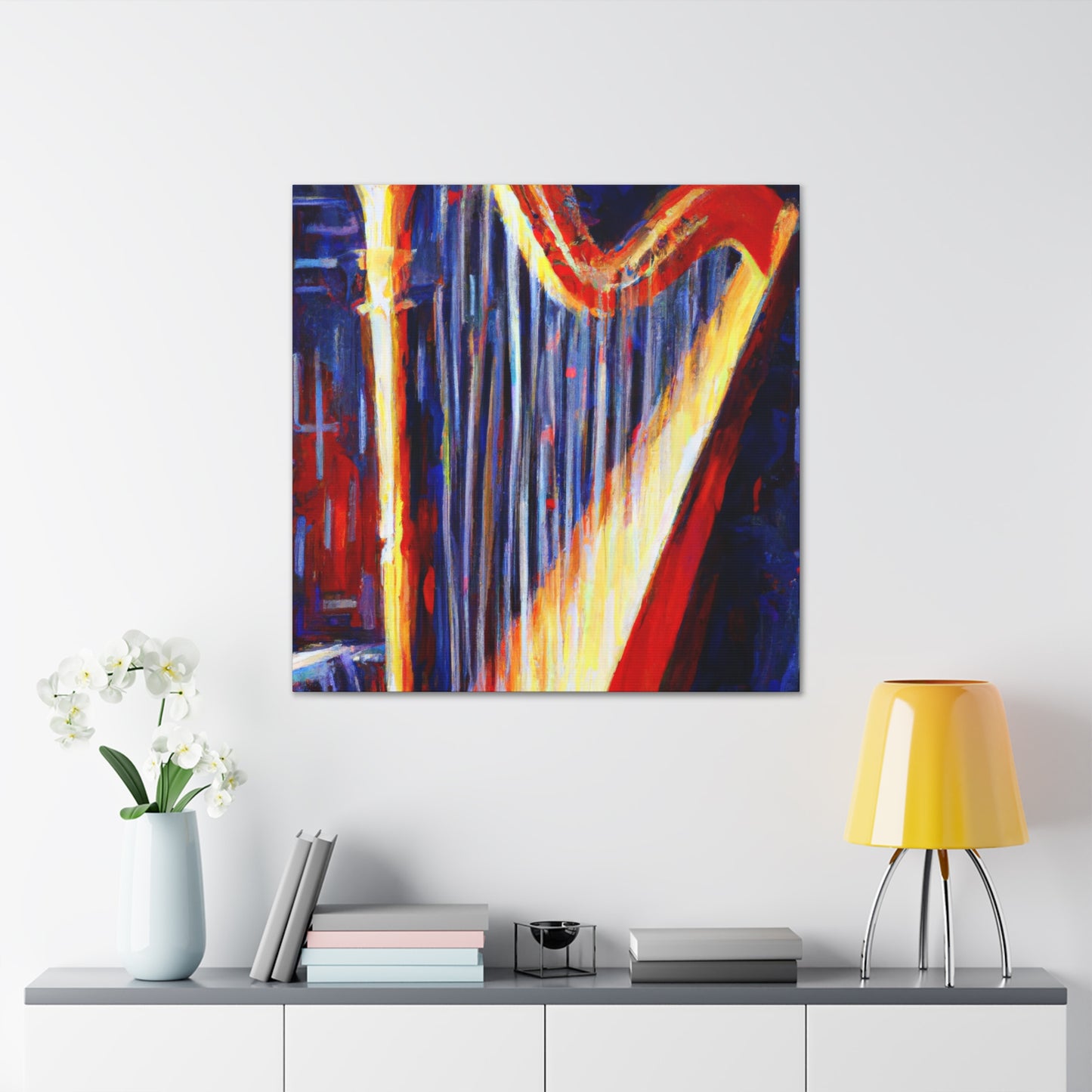 Harp in Impressionism - Canvas