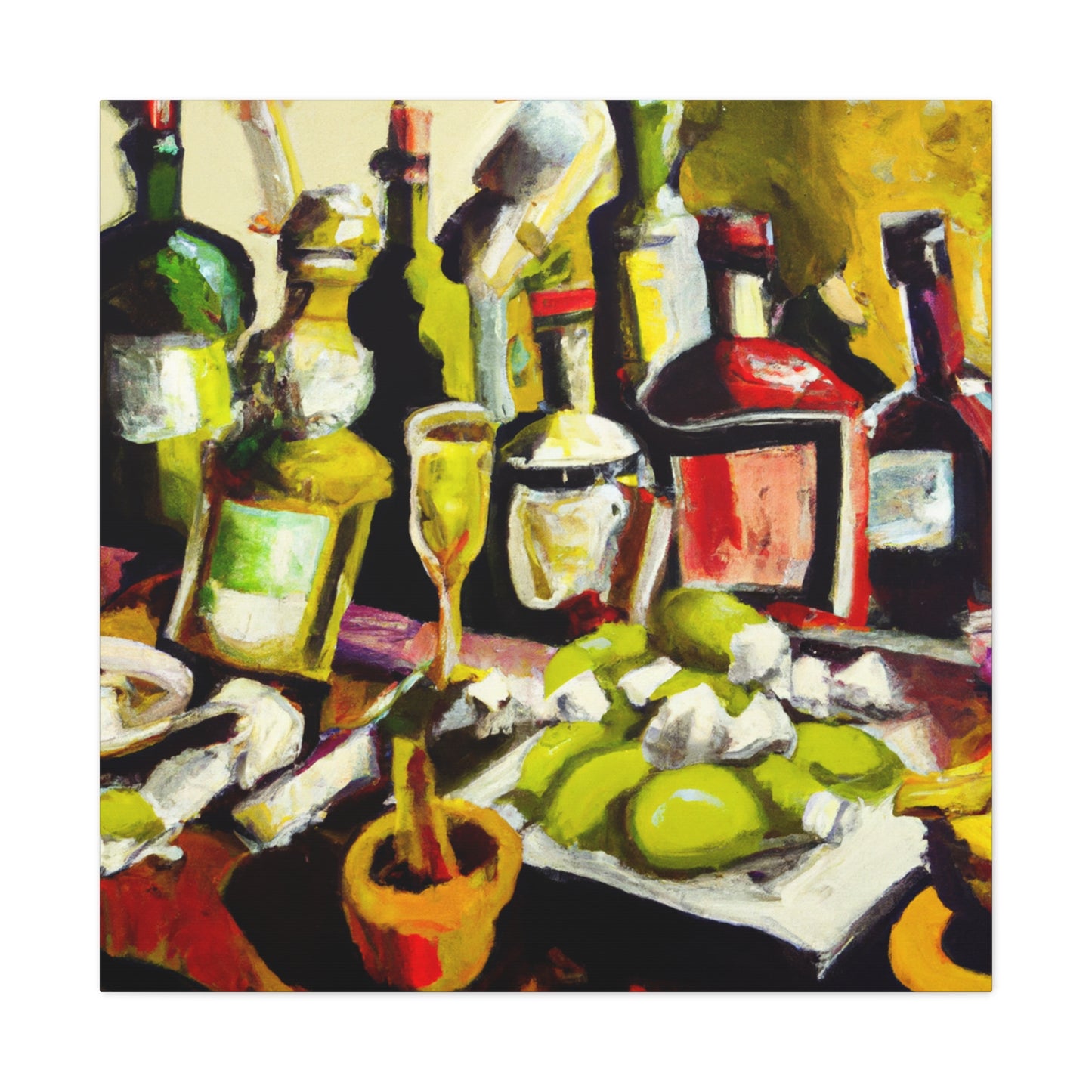 "Cocktails in Fauvism" - Canvas