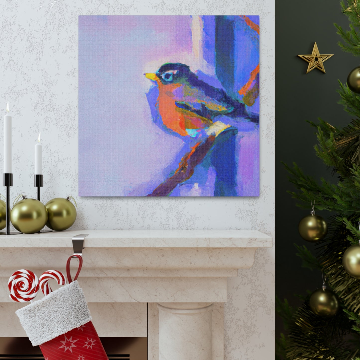 "American Robin Reflection" - Canvas