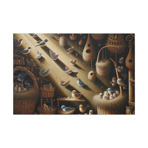 Charming Avian Abodes - Canvas