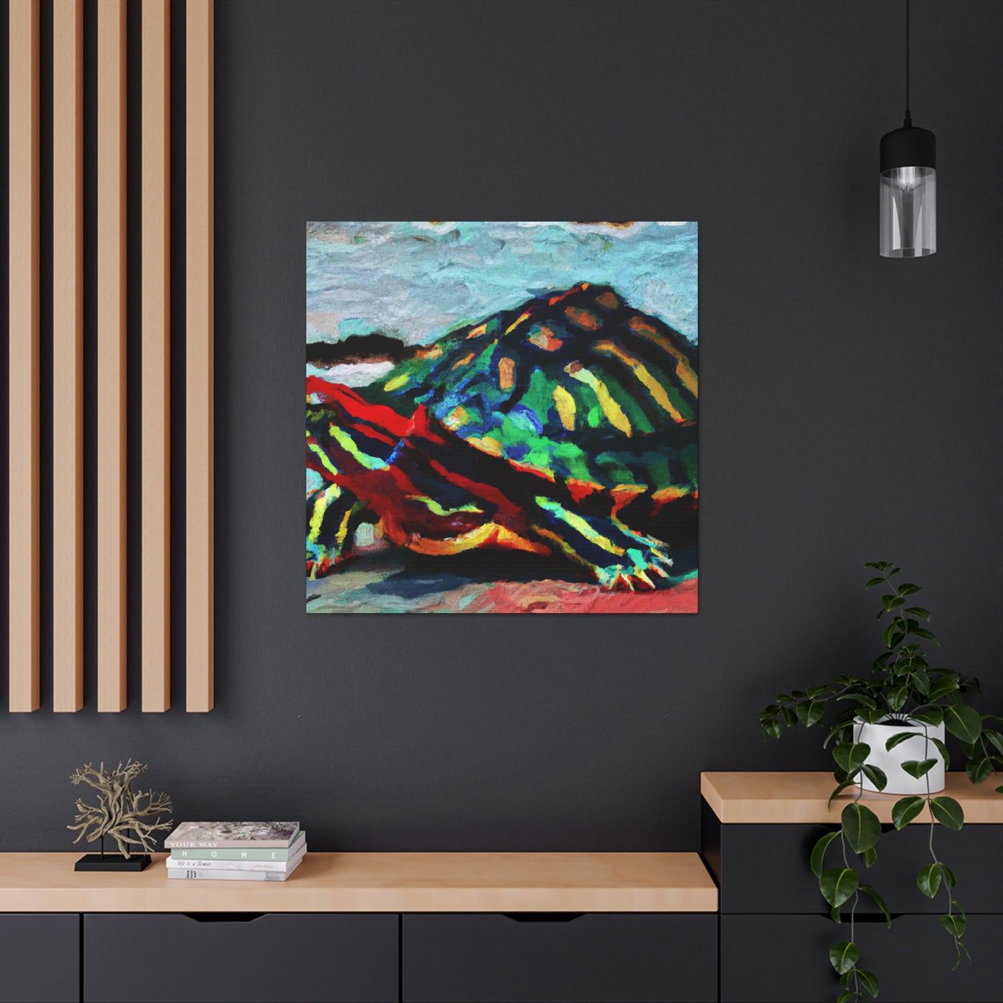 "Turtle on City Walls" - Canvas