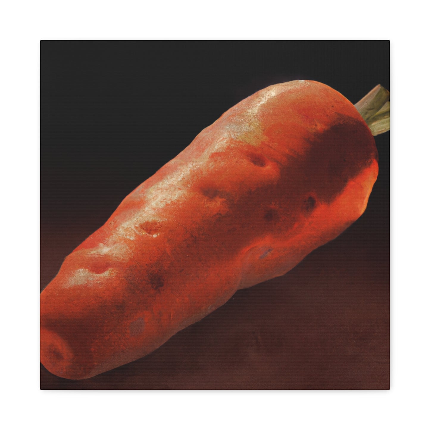 "Carrot in Hyperrealism" - Canvas