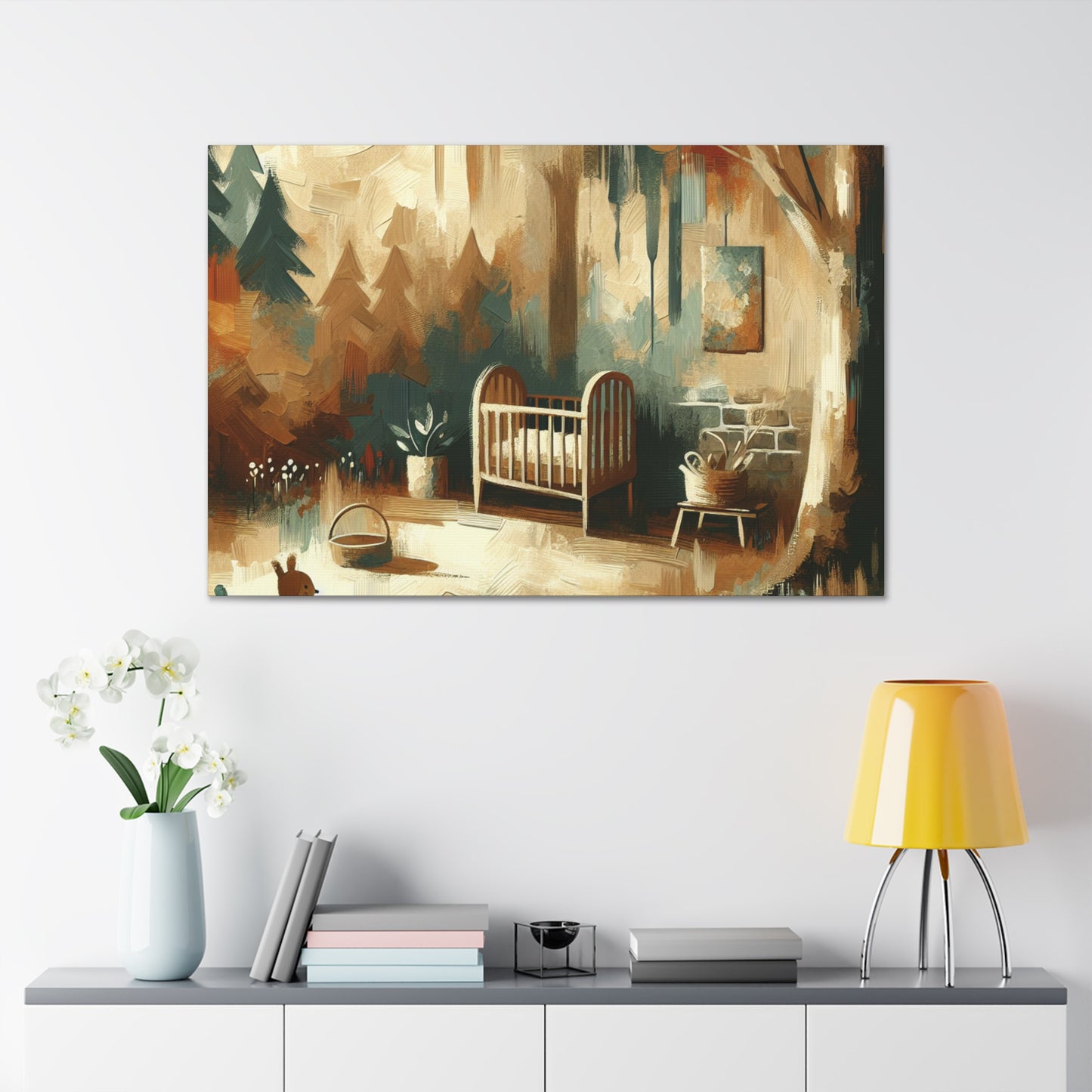 Whispering Woodland Abstraction - Canvas