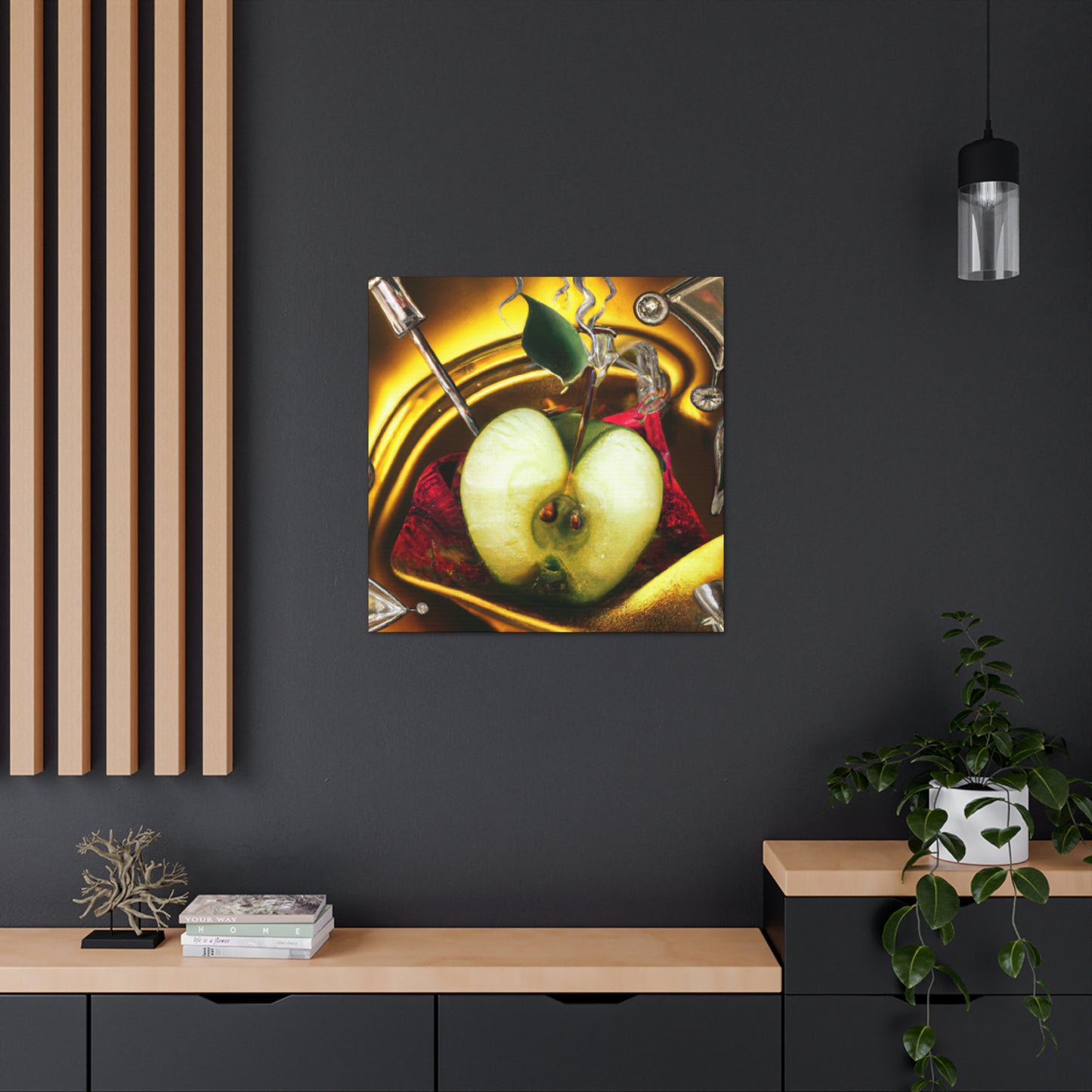 "Apple Adorned in Rococo" - Canvas