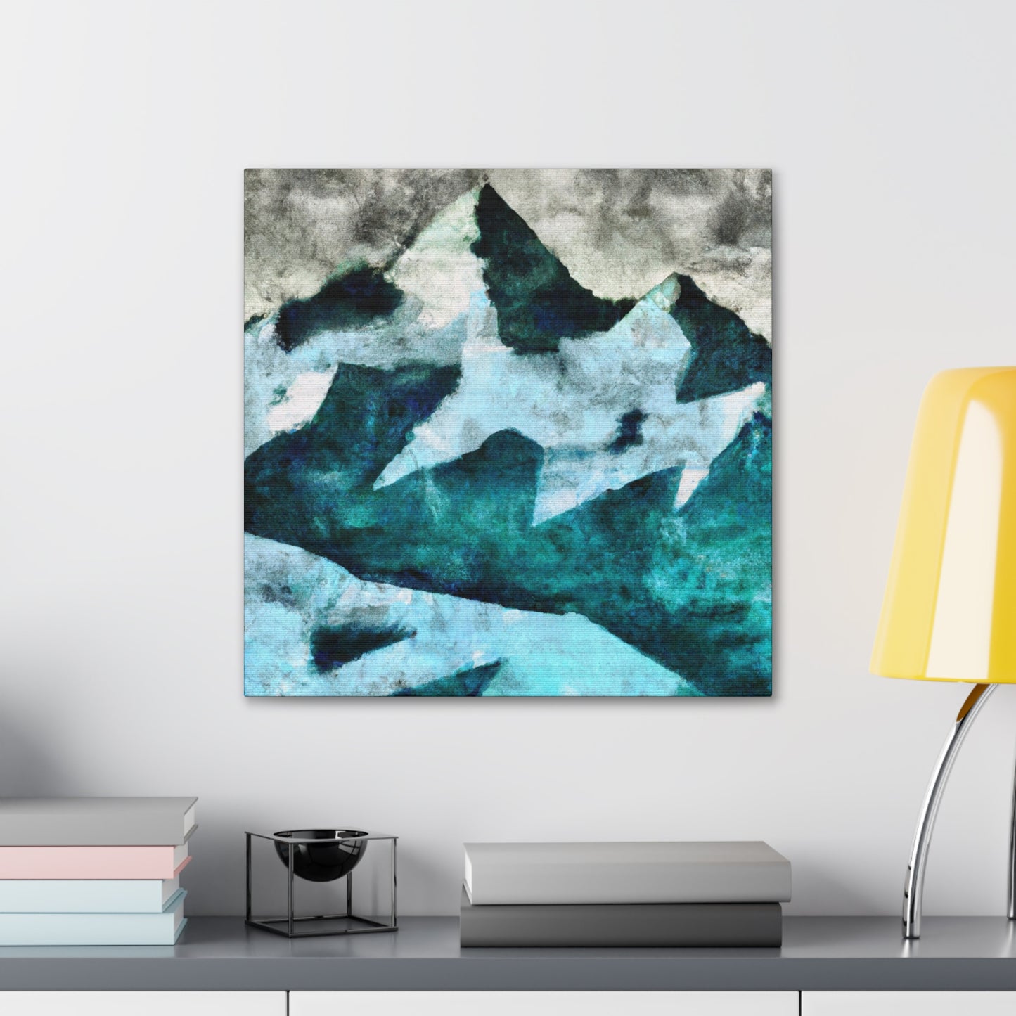 "Glaciers in Moonlight Shine" - Canvas