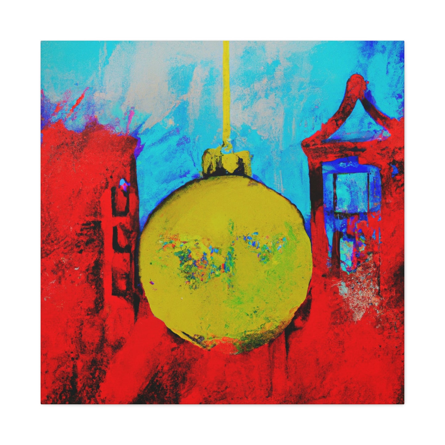 Festive Bauble Glow - Canvas