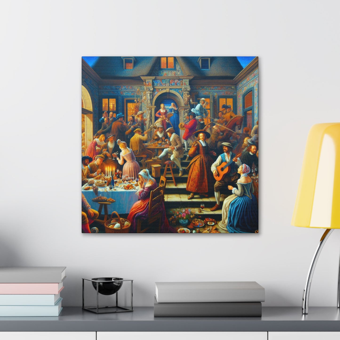 "Revelry at Renaissance Villa" - Canvas