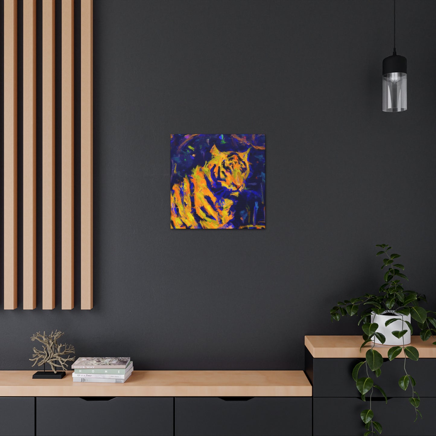 Tiger's Abstract Roar - Canvas