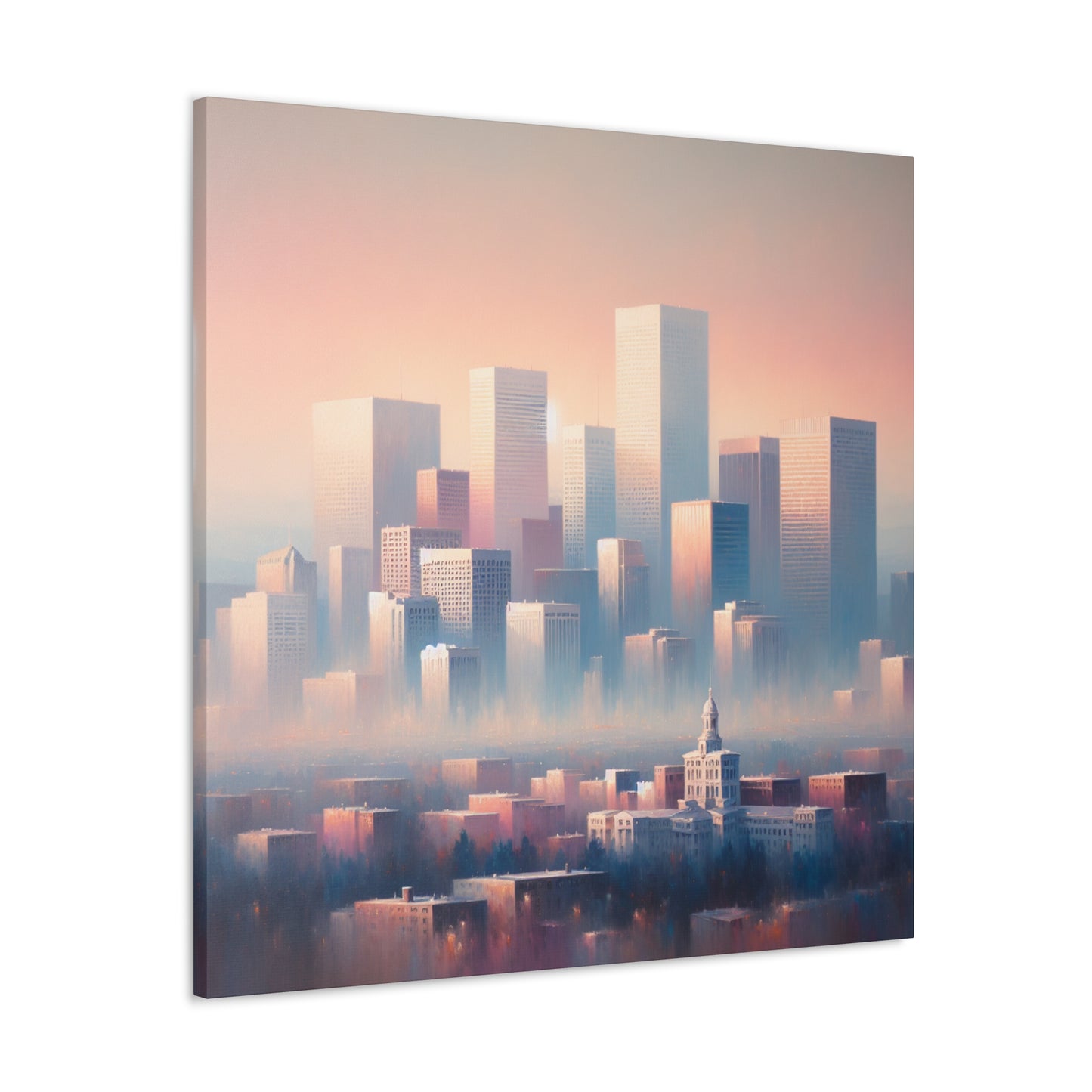 Muted Urban Serenity - Canvas