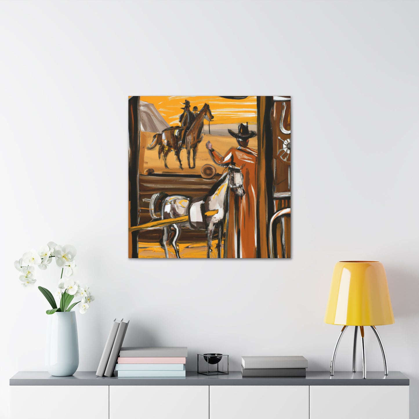 "Stagecoach in Motion" - Canvas