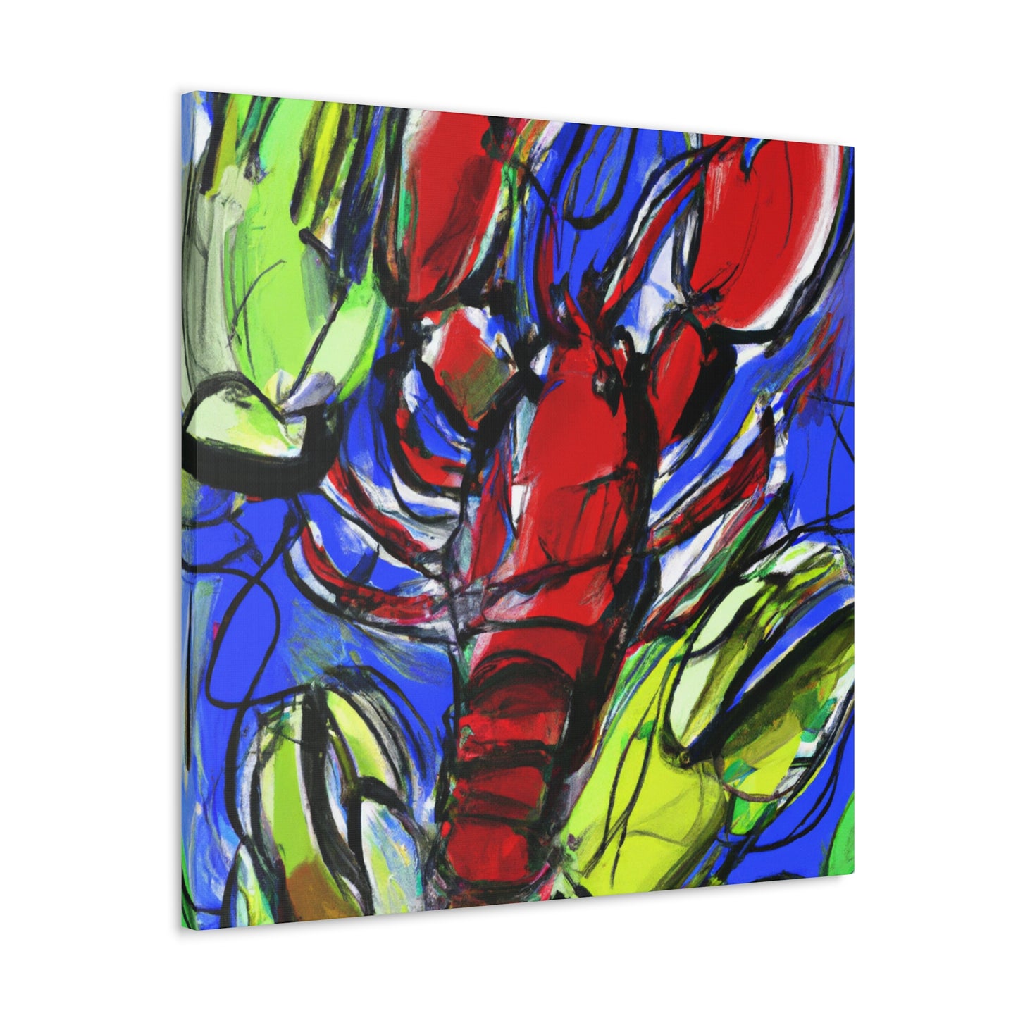 "Lobster's Silent Symphony" - Canvas