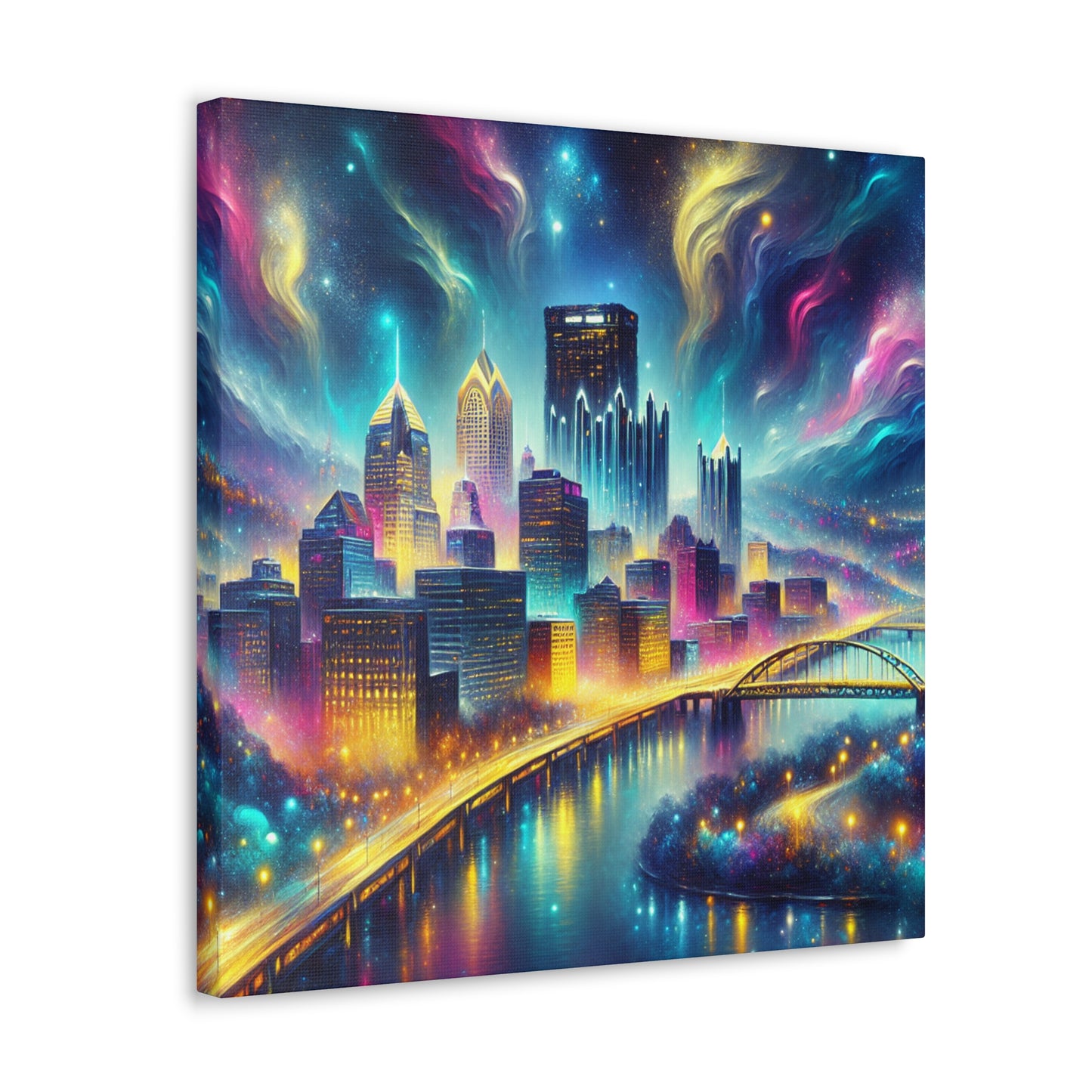 Steel City Dreamscape Transformed - Canvas