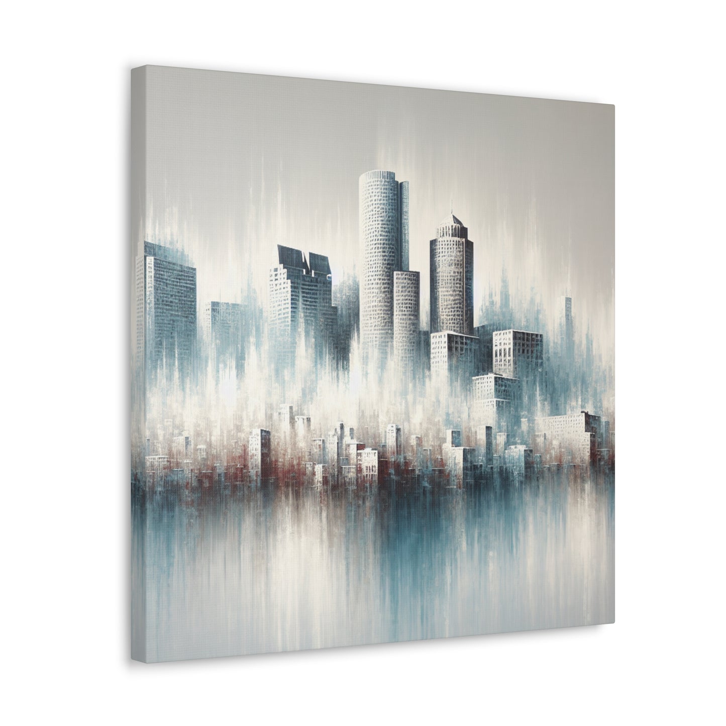 "Bustling Beacon: 1940's" - Canvas