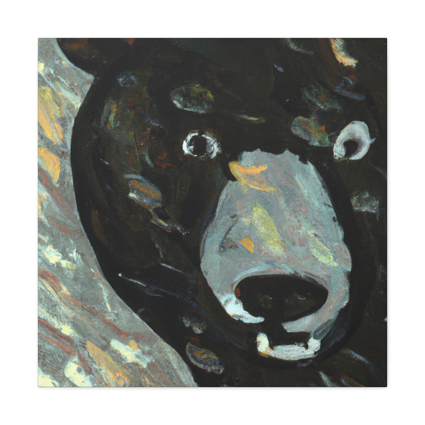 "Asiatic Black Bear Majesty" - Canvas