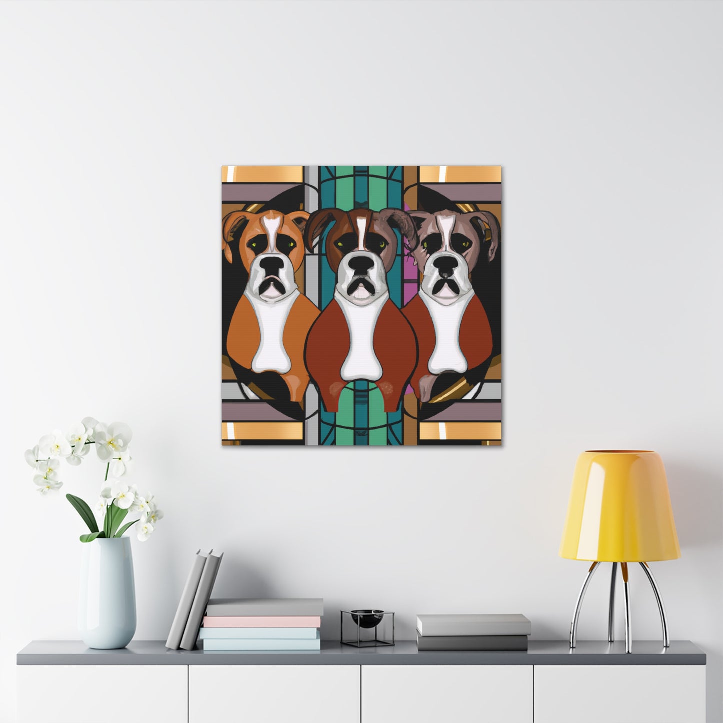 "Boxer's Bold Brilliance" - Canvas