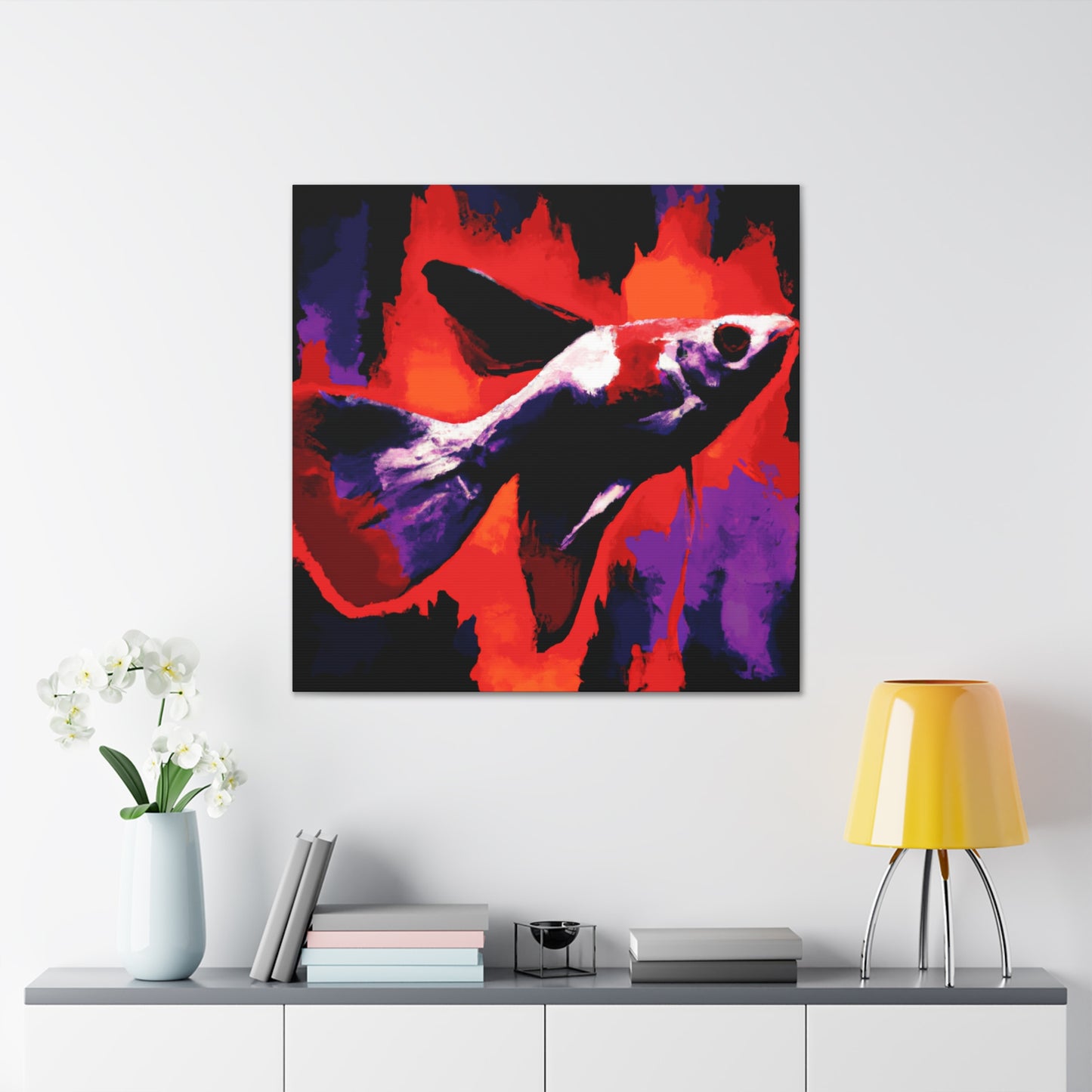 "Swordtail Pop Art Portrait" - Canvas