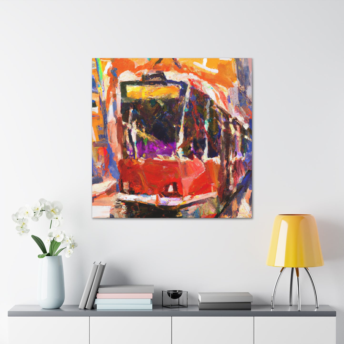 "Tram Ride to Freedom" - Canvas