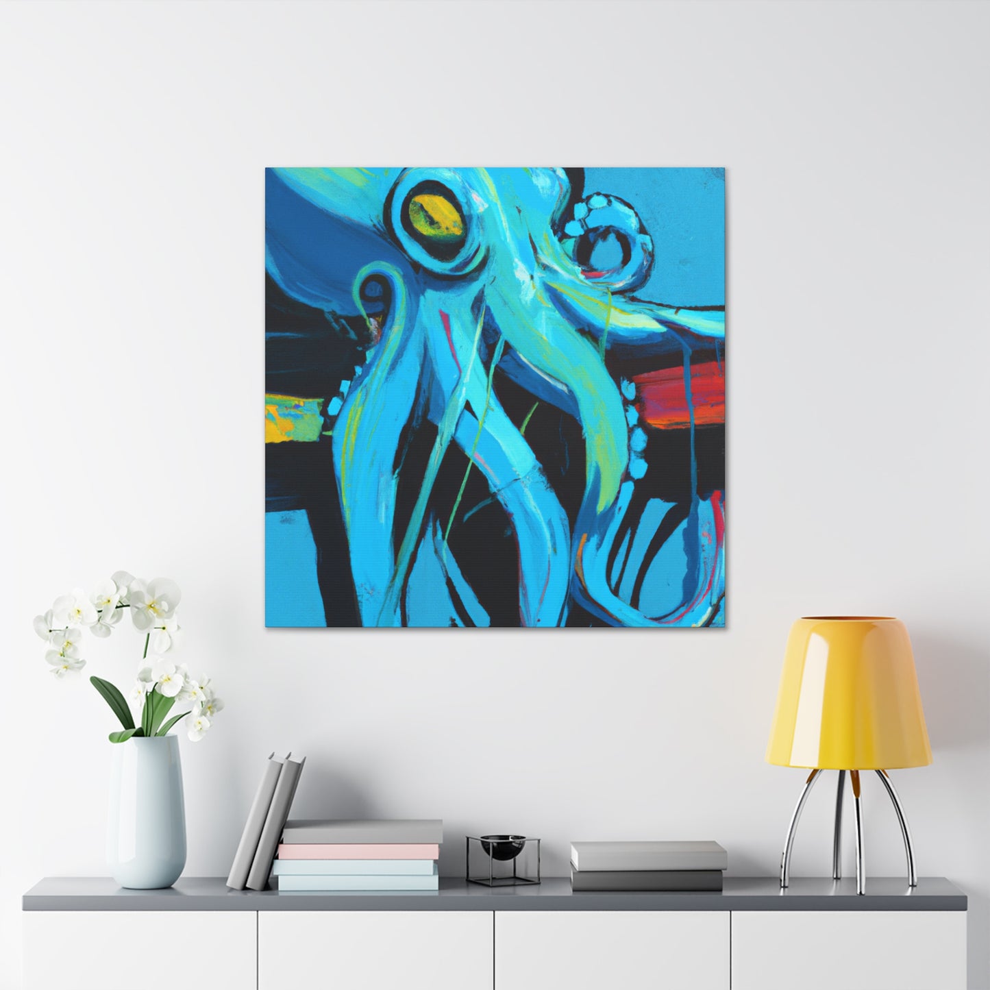 Octopus in Monochrome - Canvas