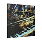 "Piano in Moonlighting" - Canvas