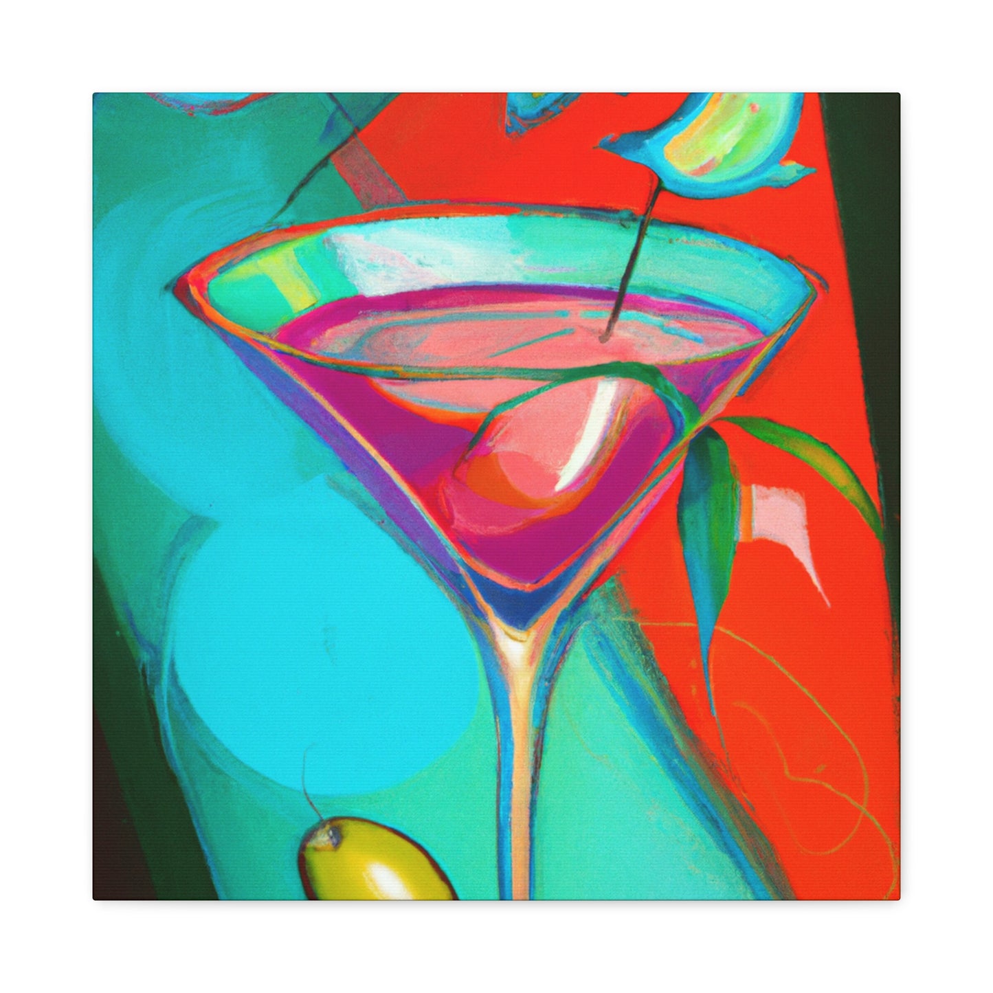 "Toasting the Martini Life" - Canvas