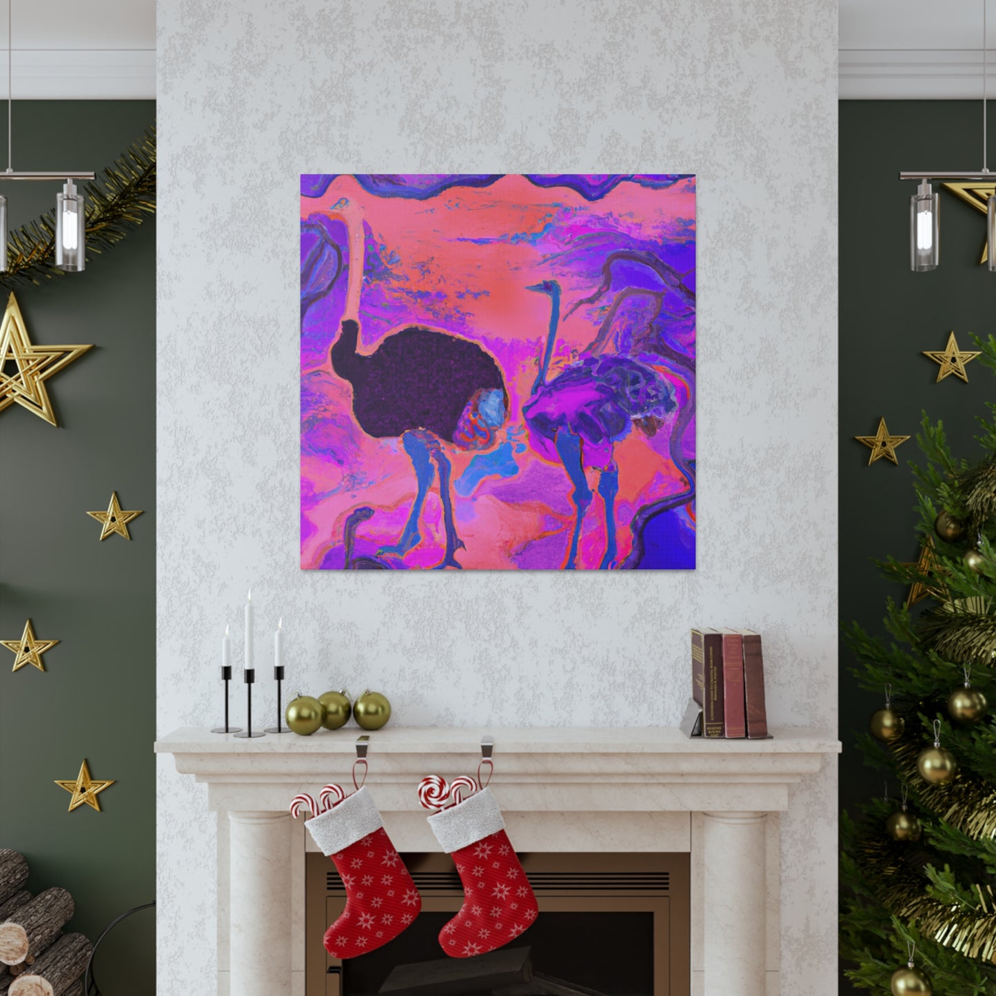 Ostrich in Dreamland - Canvas