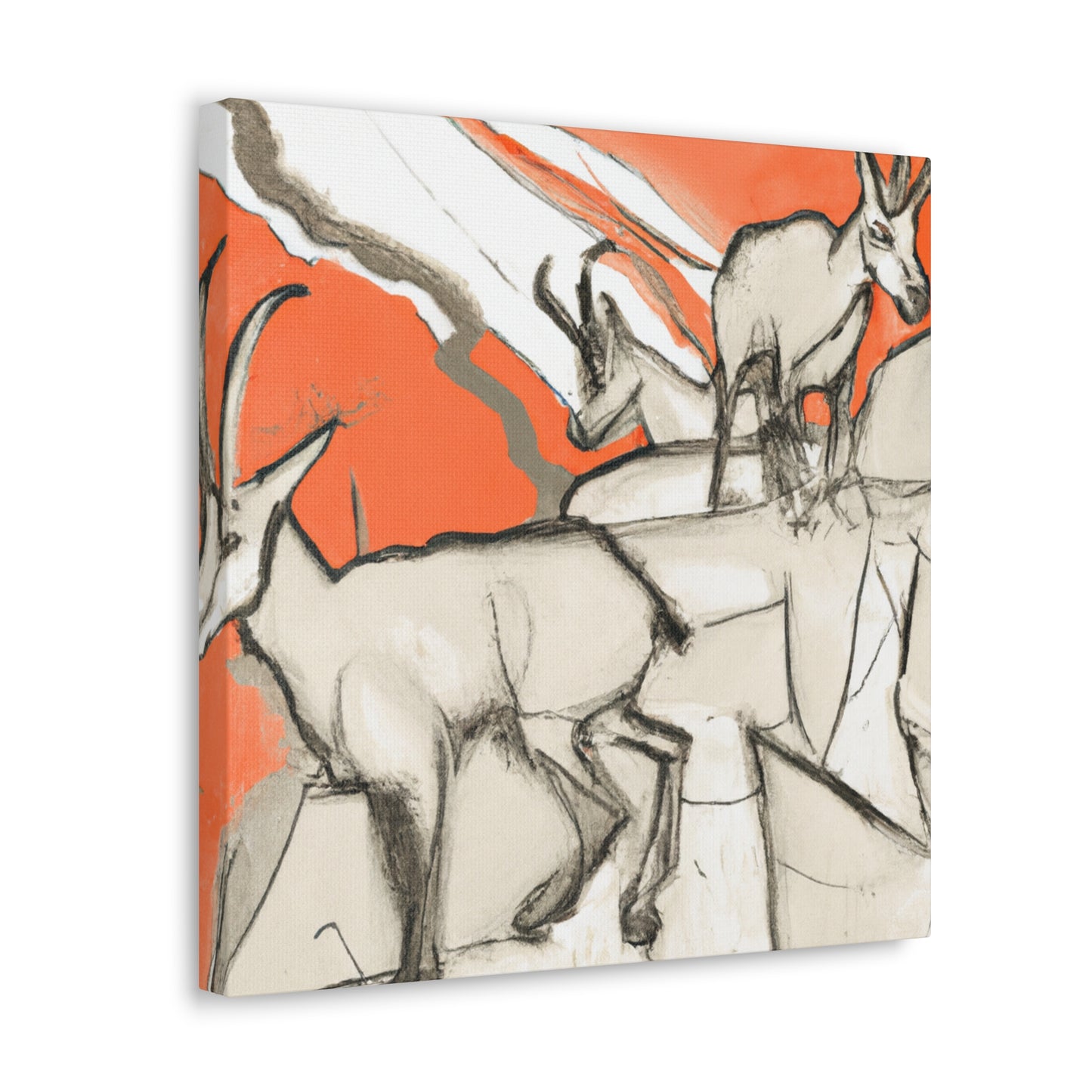 "Chamois amongst Nature" - Canvas