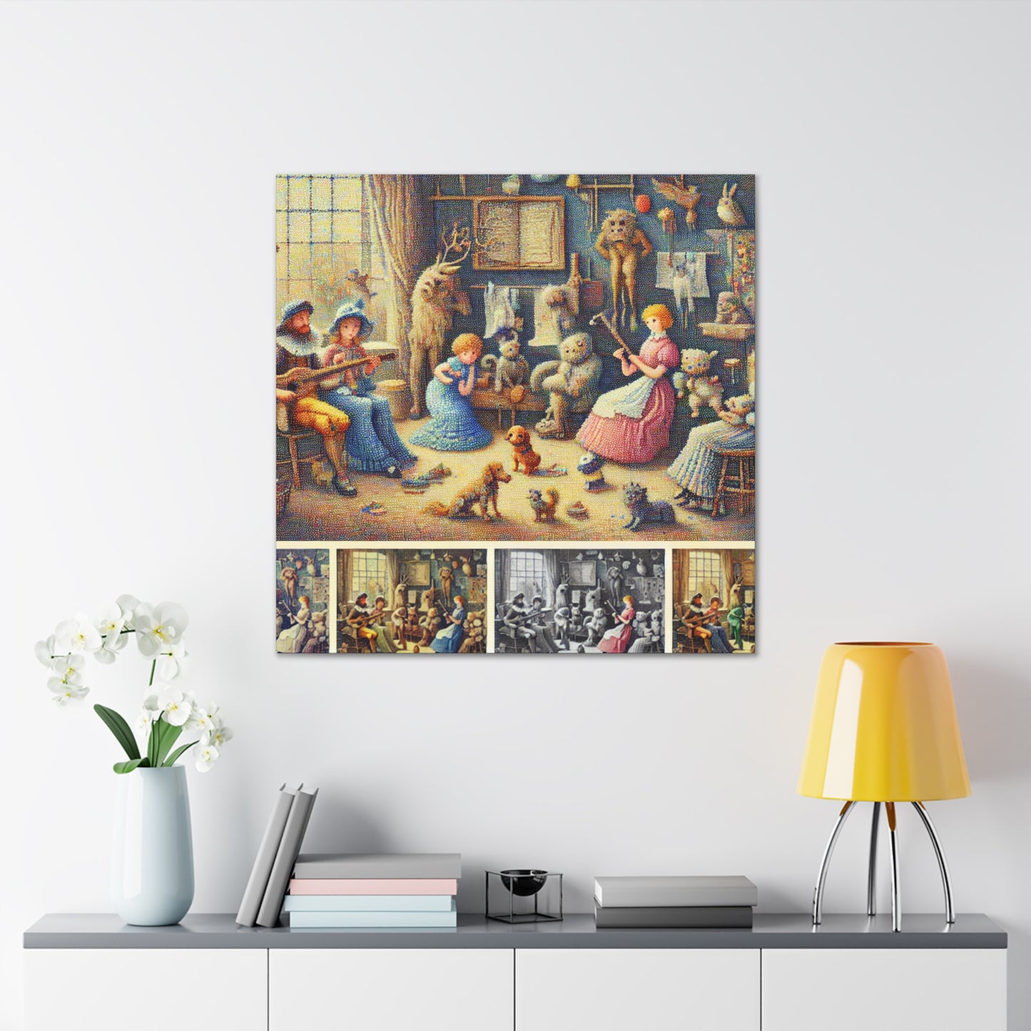 Vibrant Rhyme Revelry - Canvas