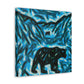 "Black Bear Abstracted" - Canvas