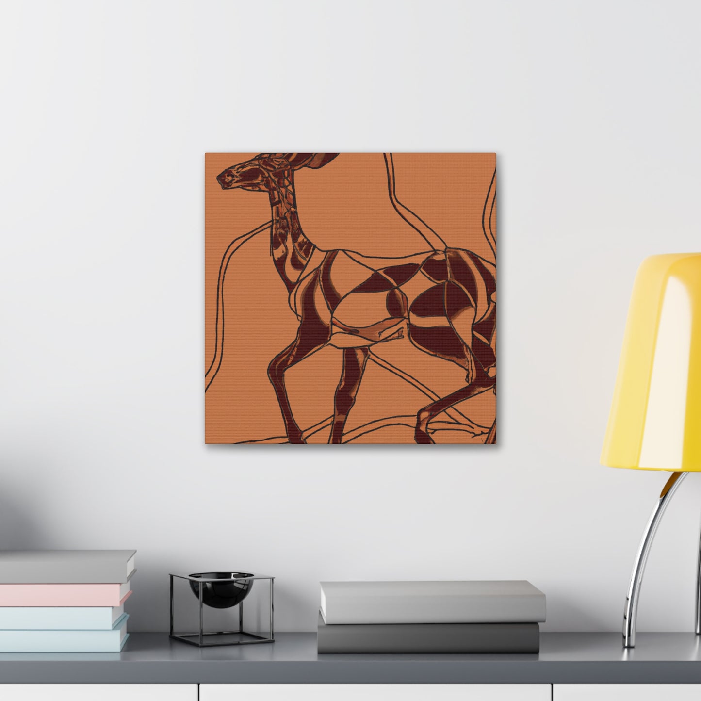 "Gazelle in Moonlight" - Canvas