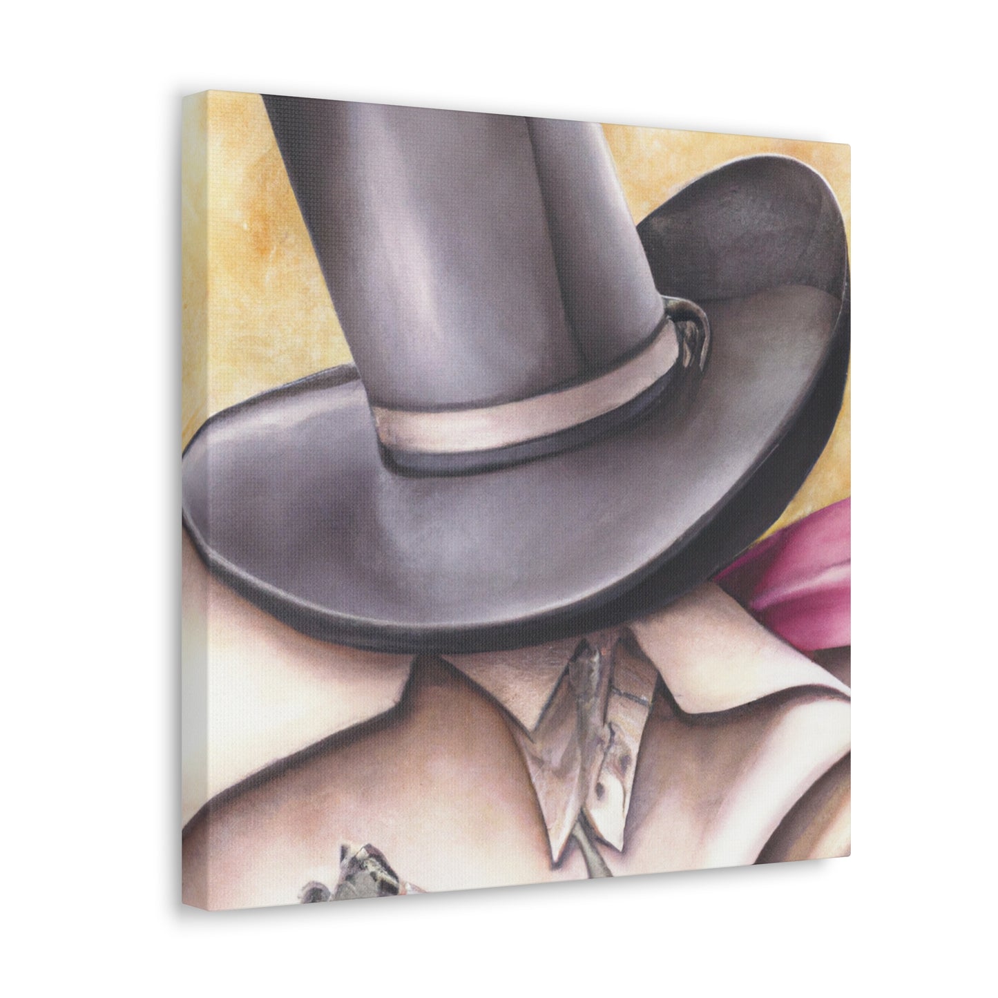 "Cowboy Hat Exuberance" - Canvas