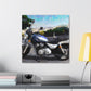 "Motorcycle: Hyperreal Vision" - Canvas