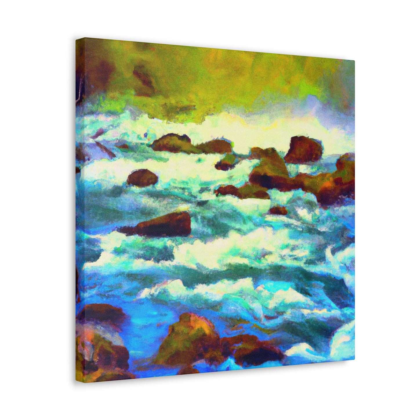 "River Reflections Impressionism" - Canvas