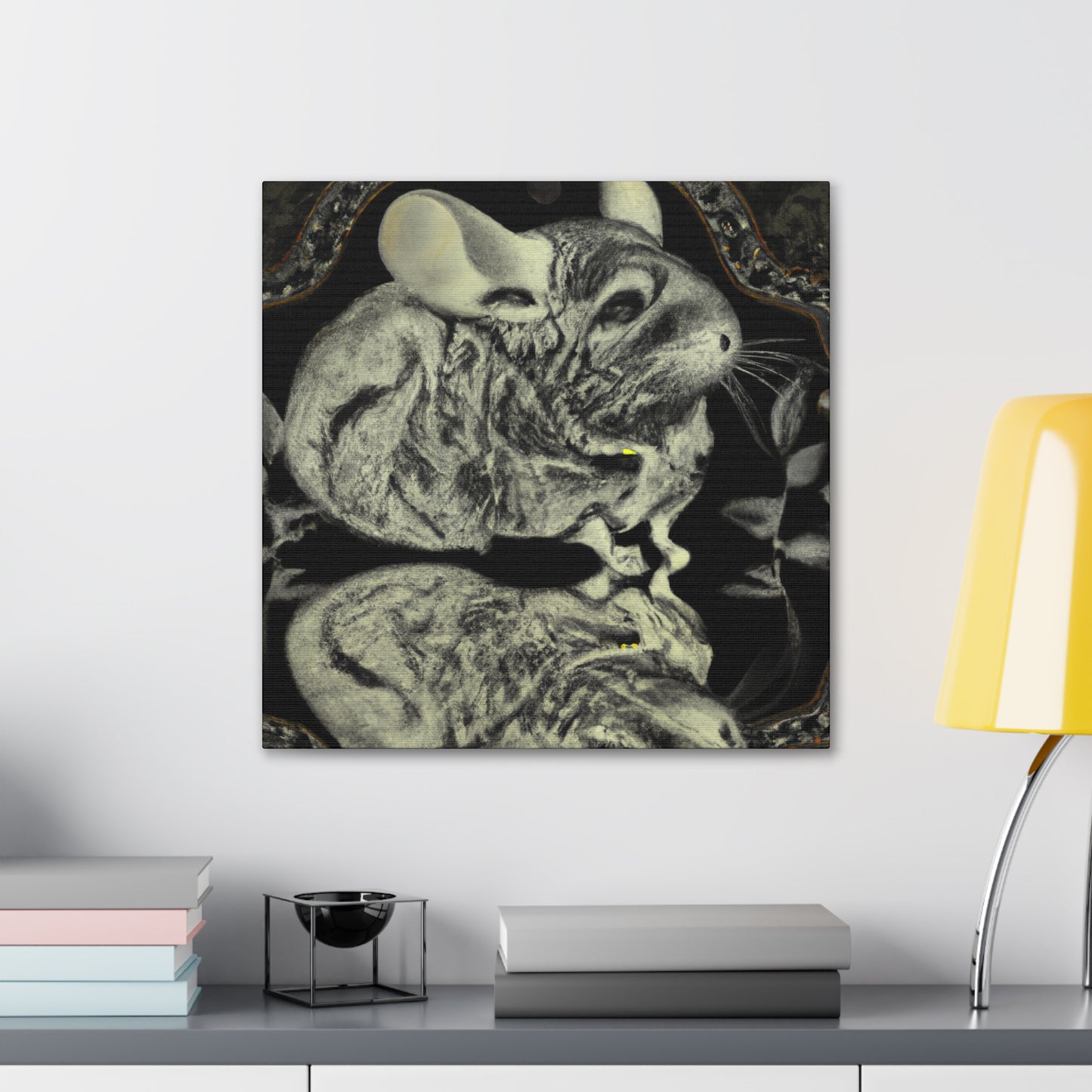 Chinchilla in Moonlight - Canvas