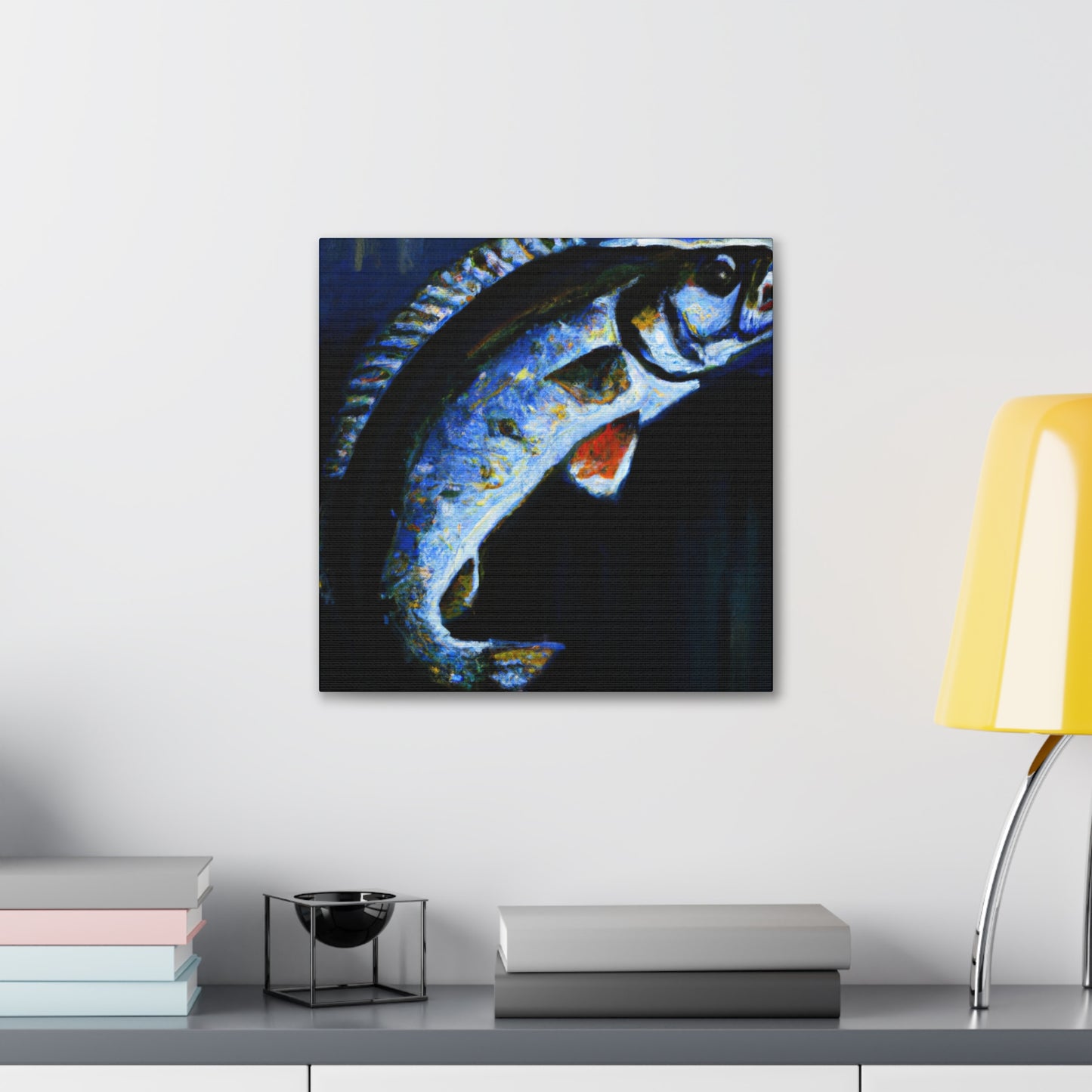 "Walleye Reflections Impression" - Canvas