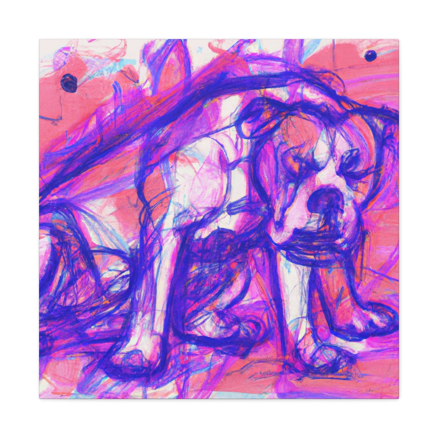 "American Bulldog Triumphant" - Canvas